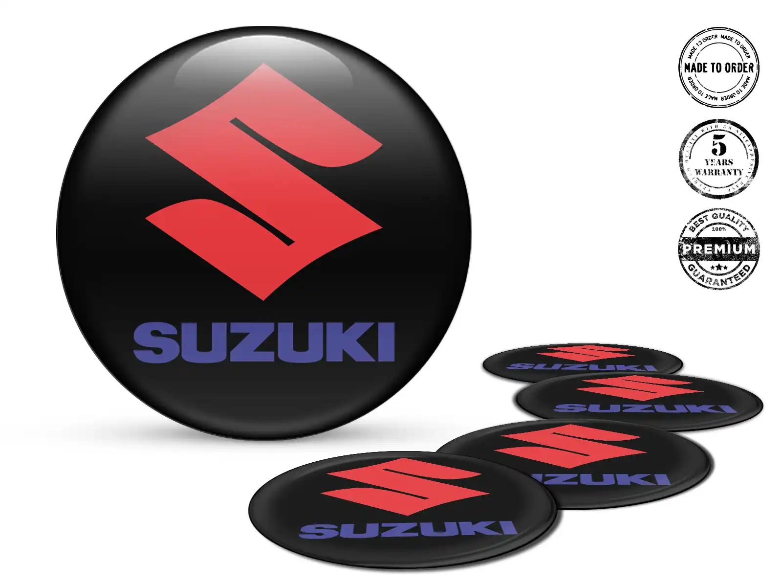 Suzuki Gewölbte Sticker Premium Cosmic Drift Vector